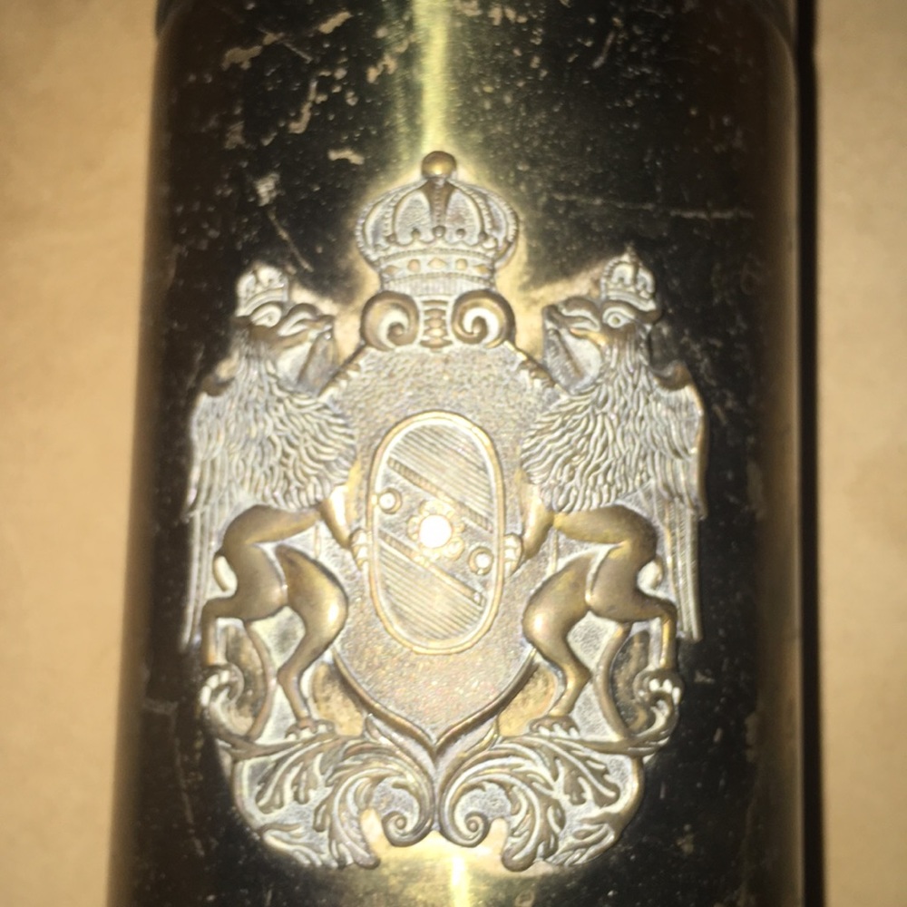RARE brass cocktail shaker with griffon Italy